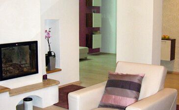 nábytek, sedačka, textilní dekorace | Návrh a realizace Obývací pokoje